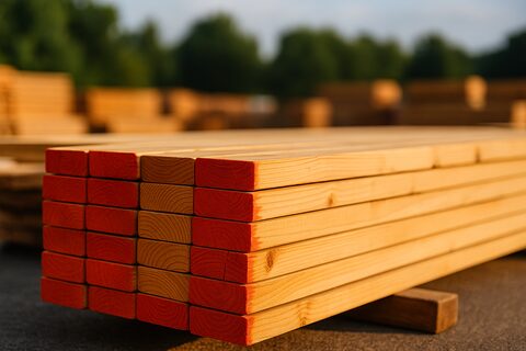 Fire-treated lumber